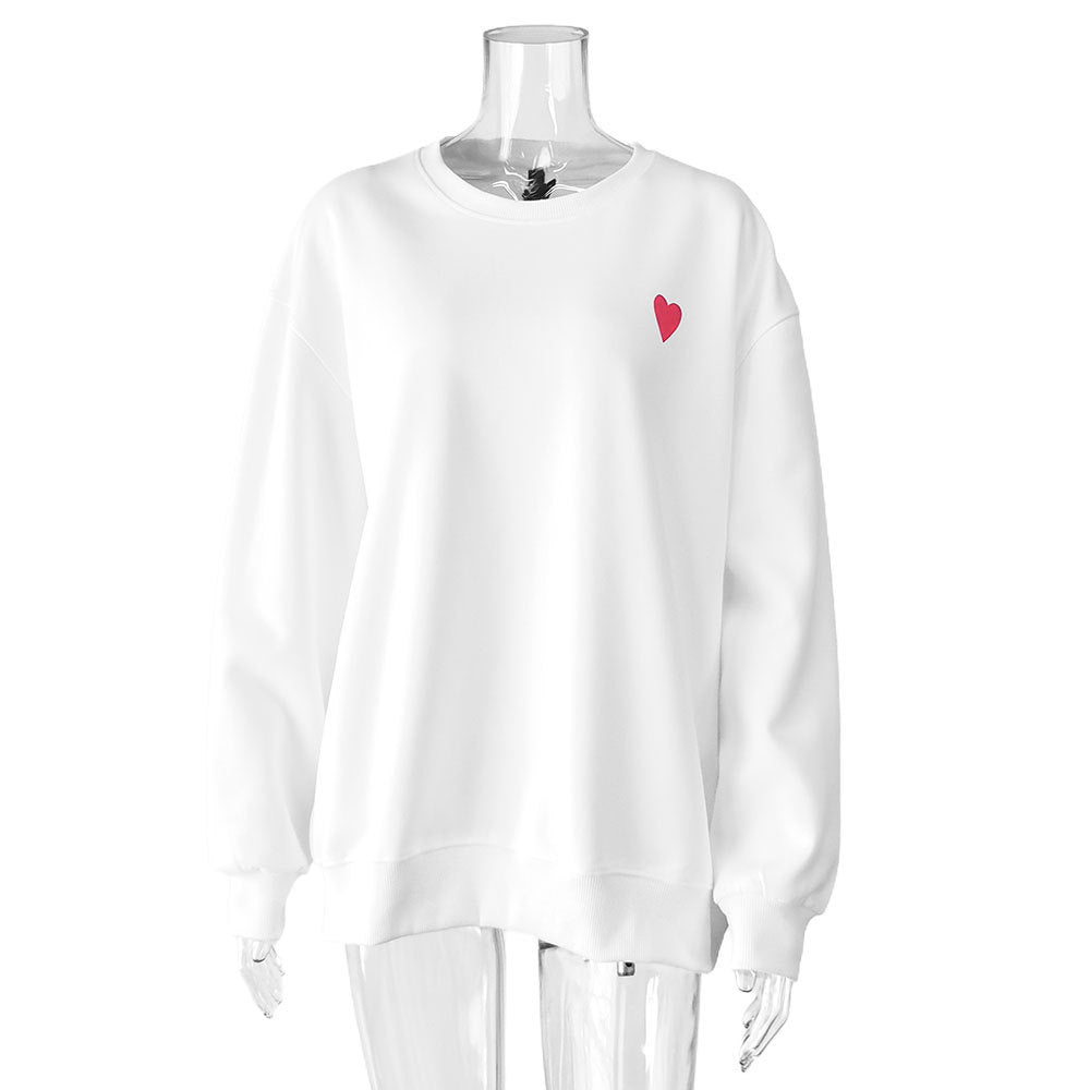 Pull à col rond doux à la mode décontractée pour femmes