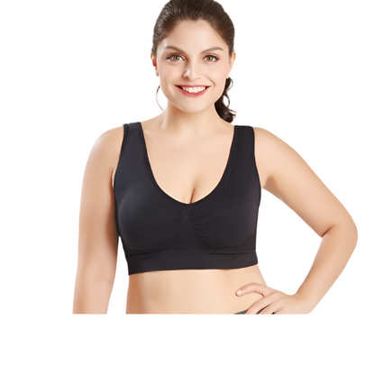 Soutien-gorge de sport Pas d'anneau en acier Chest Wrap No Trace Sous-vêtements féminins Beauté Yoga Dos Résistant aux chocs