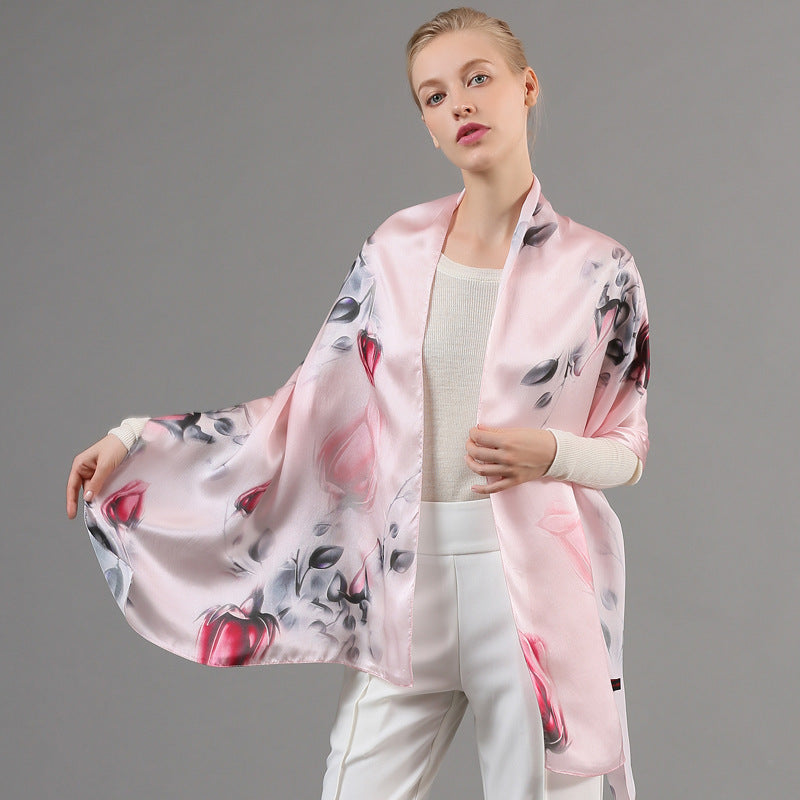 Foulard jet d'encre numérique en soie