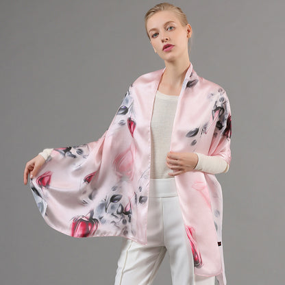 Foulard jet d'encre numérique en soie