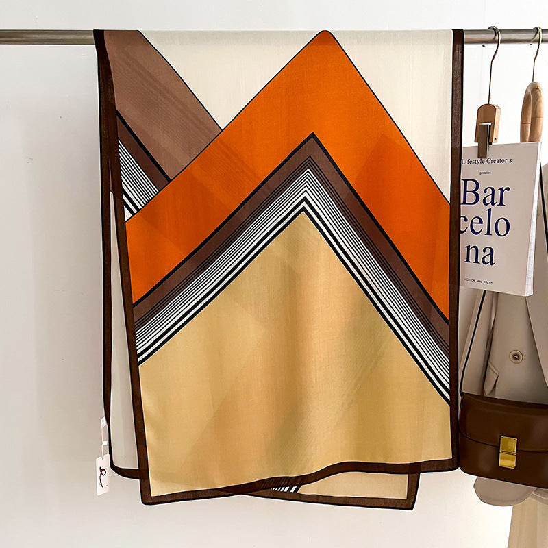 Écharpe de couleur mince et chaude Talma