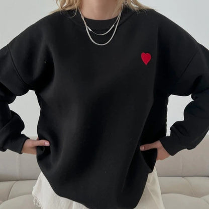 Pull à col rond doux à la mode décontractée pour femmes