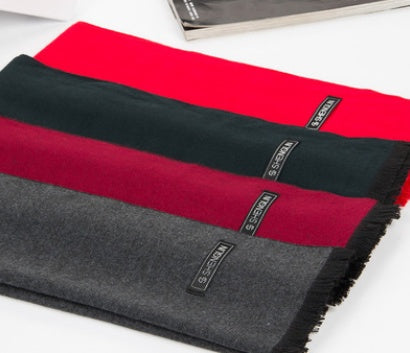 Écharpe pour hommes en soie brossée