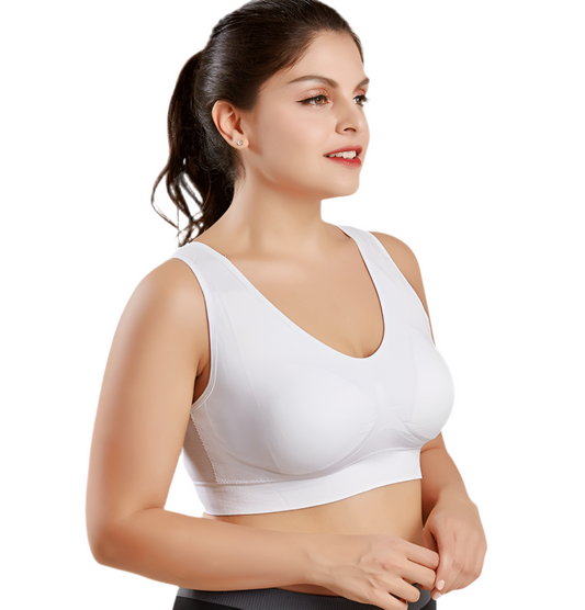Soutien-gorge de sport Pas d'anneau en acier Chest Wrap No Trace Sous-vêtements féminins Beauté Yoga Dos Résistant aux chocs