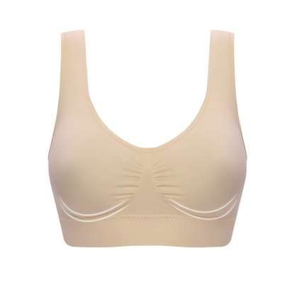 Soutien-gorge de sport Pas d'anneau en acier Chest Wrap No Trace Sous-vêtements féminins Beauté Yoga Dos Résistant aux chocs