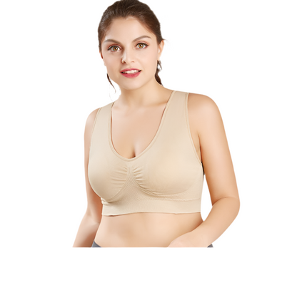 Soutien-gorge de sport Pas d'anneau en acier Chest Wrap No Trace Sous-vêtements féminins Beauté Yoga Dos Résistant aux chocs