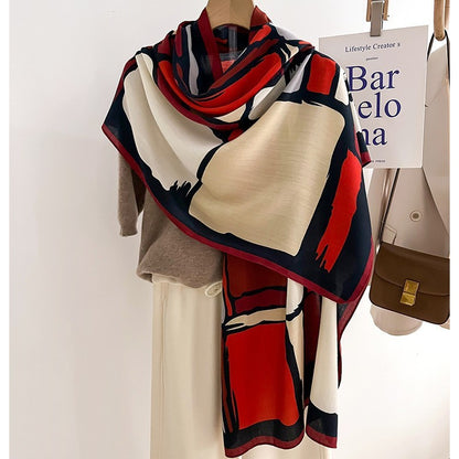 Écharpe de couleur mince et chaude Talma